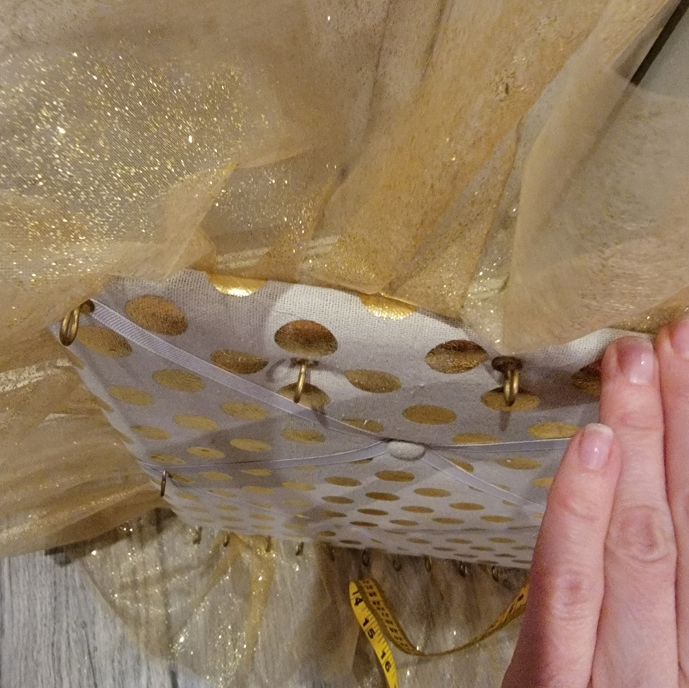 Gold Polka Dot Hair Bow or Jewelry Board - Picture 8 of 16